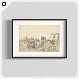 Planting Rice - Katsushika Hokusai Poster.