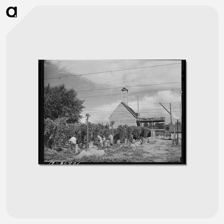 アートポストカード-Hop Pickers
 - ラッセル リー Postcard.