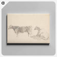 アートパネル-Studies of Cattle
 - イェール大学アートギャラリー Canvas.