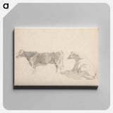 アートパネル-Studies of Cattle
 - イェール大学アートギャラリー Canvas.
