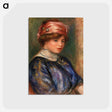 アートポストカード-Young Woman in Blue
 - バーンズ・コレクション Postcard.