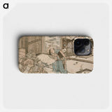 Chasing Out Demons at Lunar New Year - Katsushika Hokusai Phone Case.