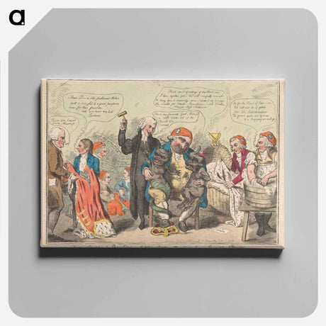 アートパネル-Diversions of Purley, Or Opposition Attending Their Private Affairs
 - イェール大学アートギャラリー Canvas.