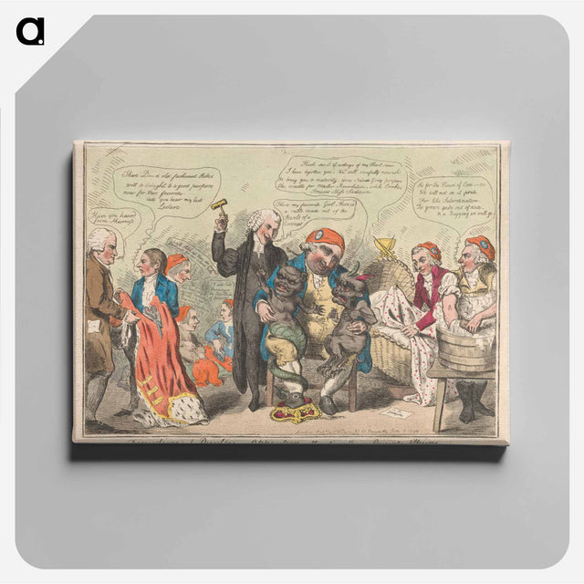 アートパネル-Diversions of Purley, Or Opposition Attending Their Private Affairs
 - イェール大学アートギャラリー Canvas.