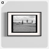 Farmhouse and landscape of tenant family as seen from the road - Dorothea Lange Poster.