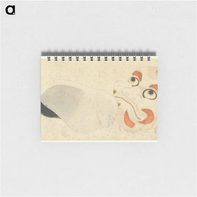アートメモ帳-Two masks - 葛飾 北斎 Memo.