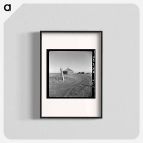 アートポスター-Typical farm in the Mills area, New Mexico - ドロテア ラング Poster.