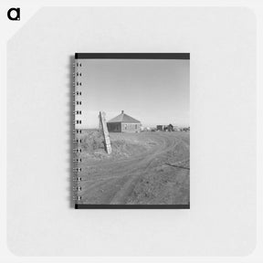 アートメモ帳-Typical farm in the Mills area, New Mexico - ドロテア ラング Memo.