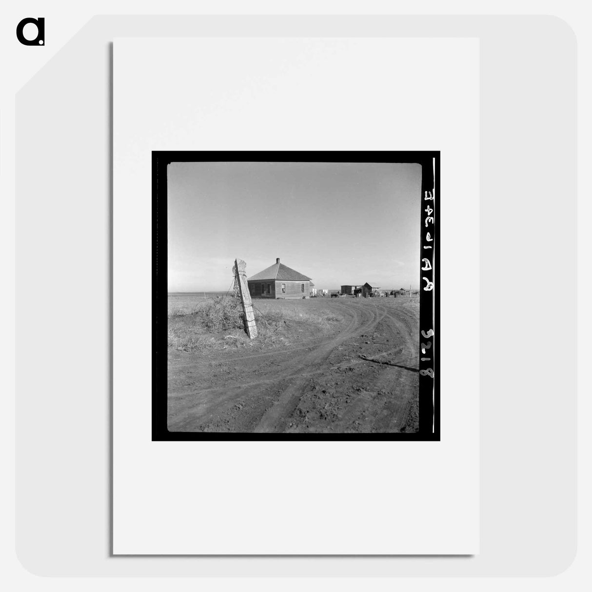 Typical farm in the Mills area, New Mexico - Dorothea Lange Poster.