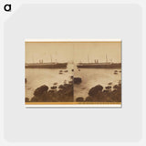 アートポストカード-The Costa Rica on the Rocks in the Golden Gate
 - エドワード マイブリッジ Postcard.
