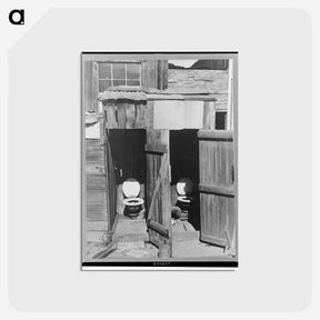 アートポストカード-Mexican Section Toilets
 - ラッセル リー Postcard.