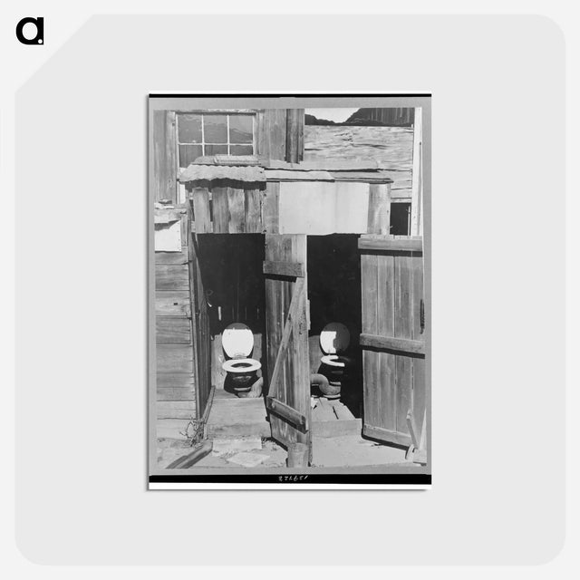 アートポストカード-Mexican Section Toilets
 - ラッセル リー Postcard.