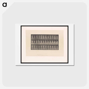 アートポストカード-Naked Woman Walking
 - エドワード マイブリッジ Postcard.