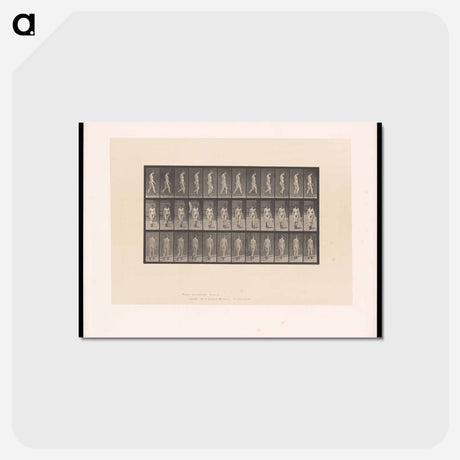 アートポストカード-Naked Woman Walking
 - エドワード マイブリッジ Postcard.