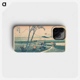 Pages from the Illustrated Book Strange Tales of the Crescent Moon by Katsushika Hokusai - Katsushika Hokusai Phone Case.