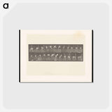 アートポストカード-Dog Jumping a Hurdle
 - エドワード マイブリッジ Postcard.