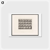 アートポストカード-Running Elk
 - エドワード マイブリッジ Postcard.