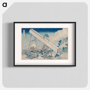 アートポスター-Sumida River in Spring Snow - 葛飾 北斎 Poster.
