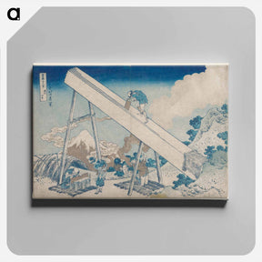 アートパネル-Sumida River in Spring Snow - 葛飾 北斎 Canvas.