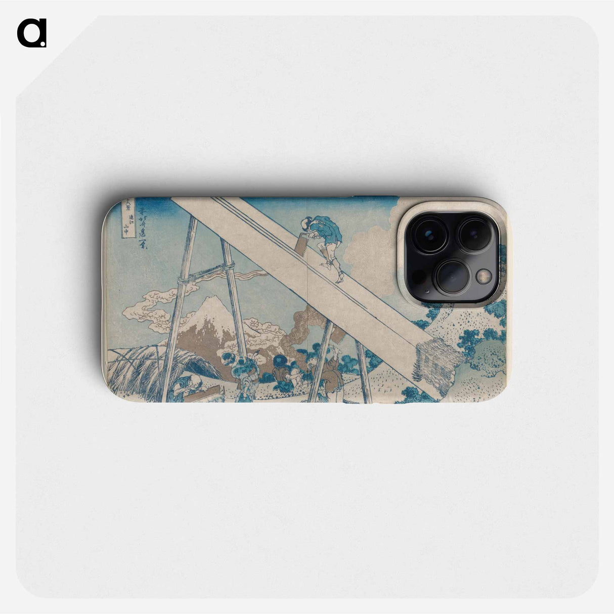 Sumida River in Spring Snow - 葛飾 北斎 Phone Case.