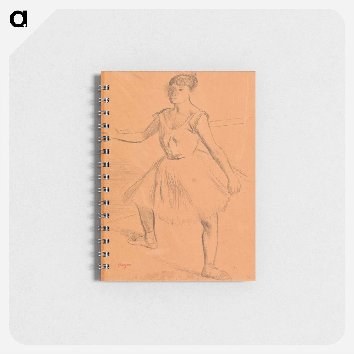 アートメモ帳-Ballerina Standing at Bar
 - バーンズ・コレクション Memo.