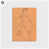 アートポストカード-Ballerina Standing at Bar
 - バーンズ・コレクション Postcard.