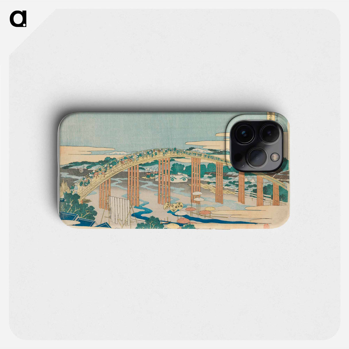 Pages from 'Strange Tales of the Crescent Moon' - Katsushika Hokusai Phone Case.