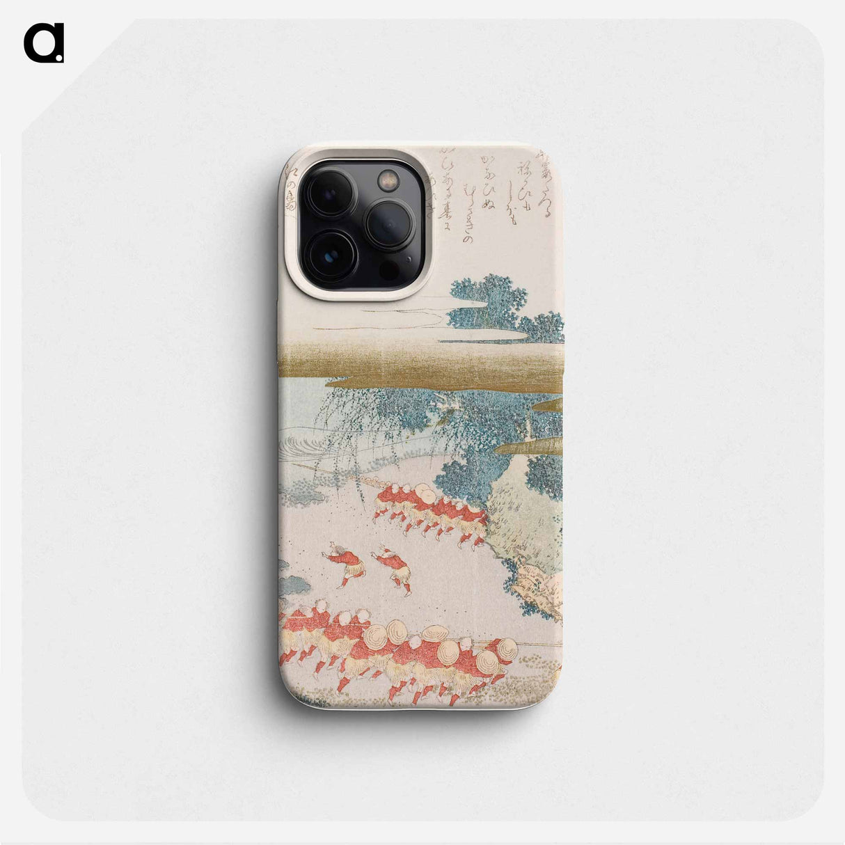 Woman teaching a child to play samisen - Katsushika Hokusai Phone Case.
