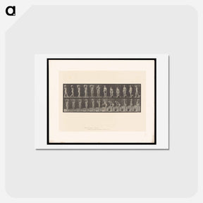 アートポストカード-Woman with Barrel
 - エドワード マイブリッジ Postcard.
