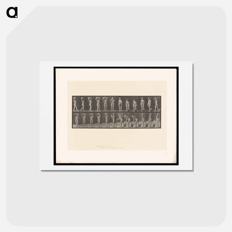 アートポストカード-Woman with Barrel
 - エドワード マイブリッジ Postcard.