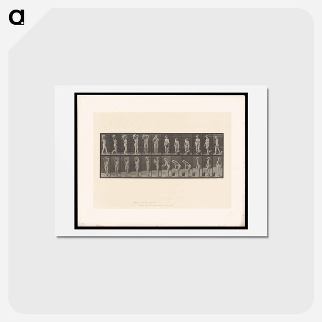アートポストカード-Woman with Barrel
 - エドワード マイブリッジ Postcard.