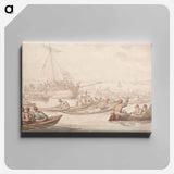 アートパネル-The Annual Sculling Race for Doggett's Coat and Badge
 - イェール大学アートギャラリー Canvas.