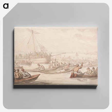 アートパネル-The Annual Sculling Race for Doggett's Coat and Badge
 - イェール大学アートギャラリー Canvas.