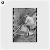 アートポストカード-Washing Wool in Chamisal
 - ラッセル リー Postcard.