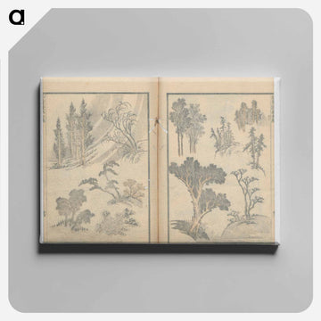 Random sketches by Hokusai volumes 1 to 11 - 葛飾 北斎 Canvas.