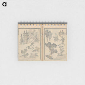 アートメモ帳-Random sketches by Hokusai volumes 1 to 11 - 葛飾 北斎 Memo.
