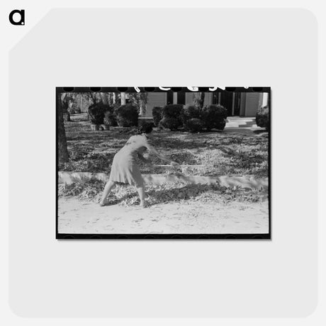 アートポストカード-Picking Up Pecans
 - ラッセル リー Postcard.