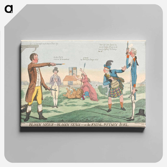 アートパネル-Bloody News - Bloody News - or the Fatal Putney Duel
 - イェール大学アートギャラリー Canvas.