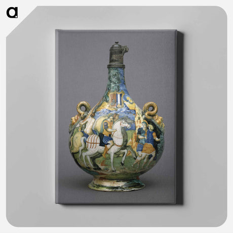 アートパネル-Pilgrim Flask with Herwarth and Schellenberg Arms
 - セントルイス美術館 Canvas.