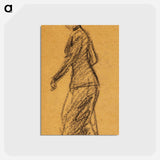 アートポストカード-Woman Walking to the Left
 - バーンズ・コレクション Postcard.