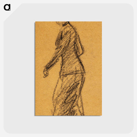 アートポストカード-Woman Walking to the Left
 - バーンズ・コレクション Postcard.