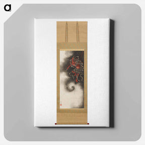 アートパネル-Pages from ‘Strange Tales of the Crescent Moon’ - 葛飾 北斎 Canvas.