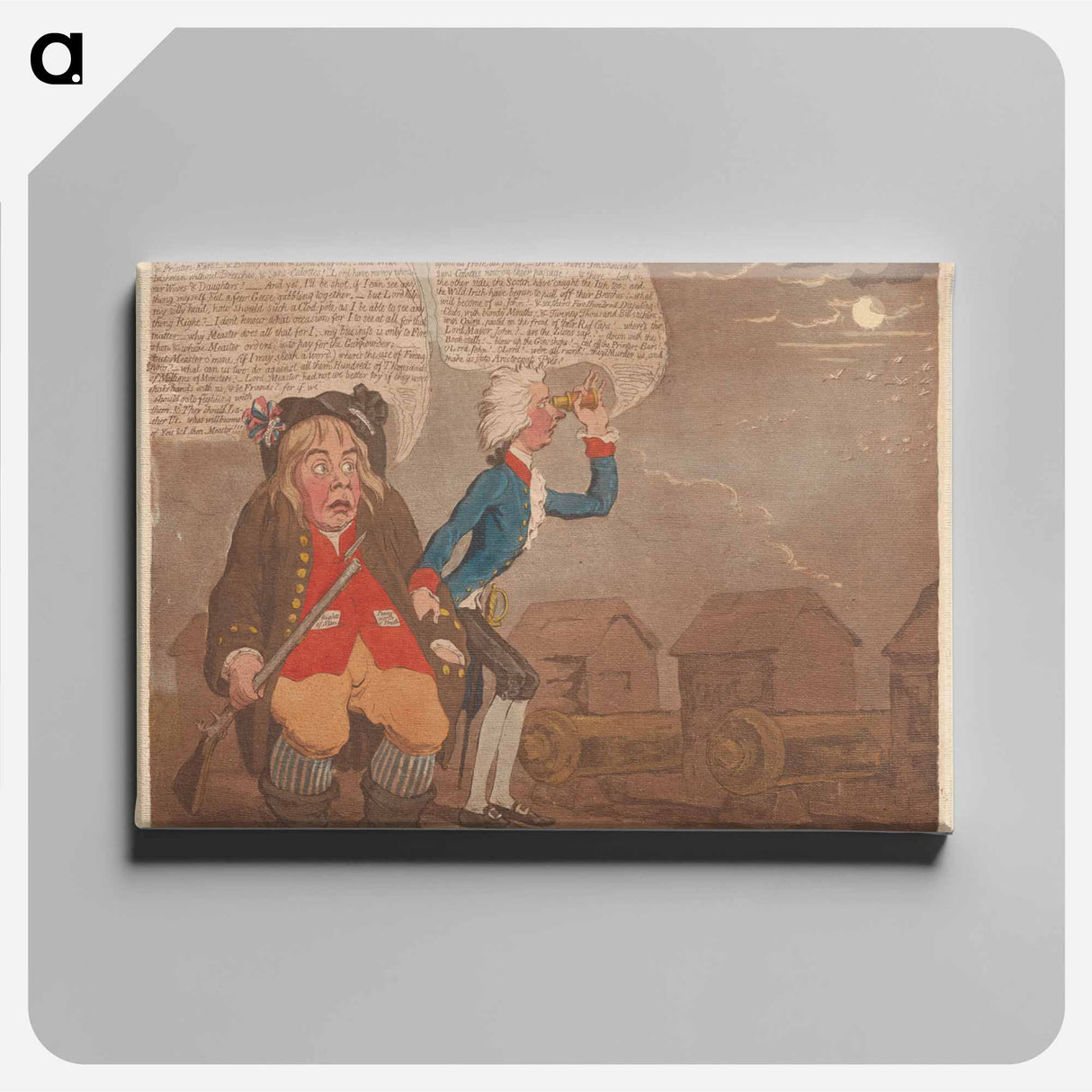 アートパネル-John Bull Bother'd; - or - The Geese Alarming the Capitol
 - イェール大学アートギャラリー Canvas.