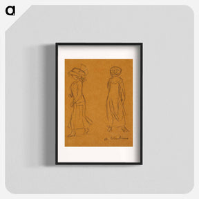 アートポスター-Two Women Facing in Different Directions
 - バーンズ・コレクション Poster.