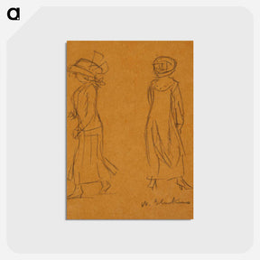 アートポストカード-Two Women Facing in Different Directions
 - バーンズ・コレクション Postcard.