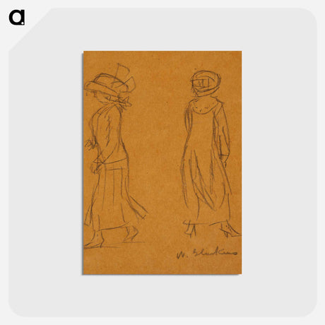 アートポストカード-Two Women Facing in Different Directions
 - バーンズ・コレクション Postcard.