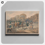 アートパネル-Coursing [one of a pair]: Hampton Court Park. Plate 1. Hold hard, Gentlemen!
 - イェール大学アートギャラリー Canvas.