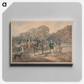アートパネル-Coursing [one of a pair]: Hampton Court Park. Plate 1. Hold hard, Gentlemen!
 - イェール大学アートギャラリー Canvas.