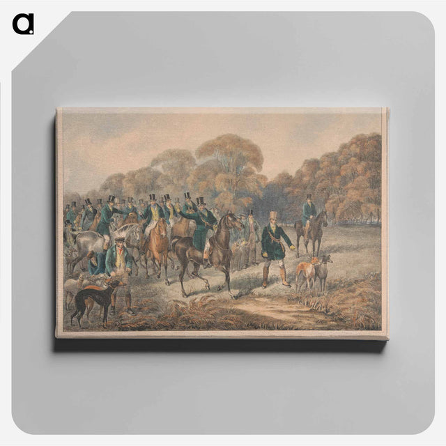 アートパネル-Coursing [one of a pair]: Hampton Court Park. Plate 1. Hold hard, Gentlemen!
 - イェール大学アートギャラリー Canvas.