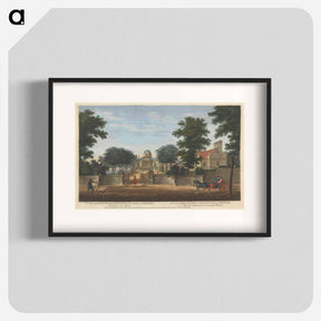 アートポスター-A View of the Rt. Hon'ble the Lord of Burlington's House at Chiswick; taken from the Road
 - イェール大学アートギャラリー Poster.